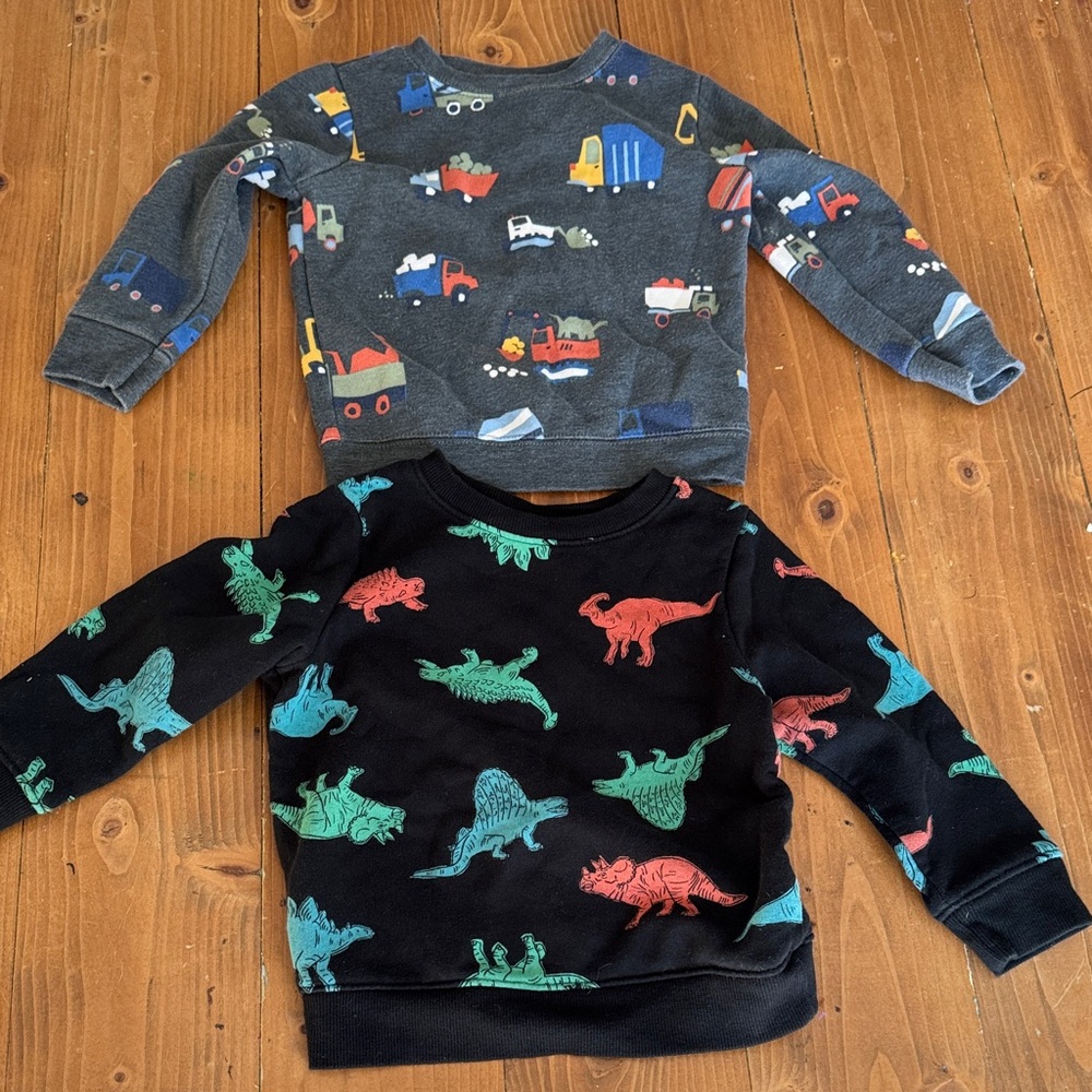 Garanimals Gray and Black Sweatshirts with Fun Prints